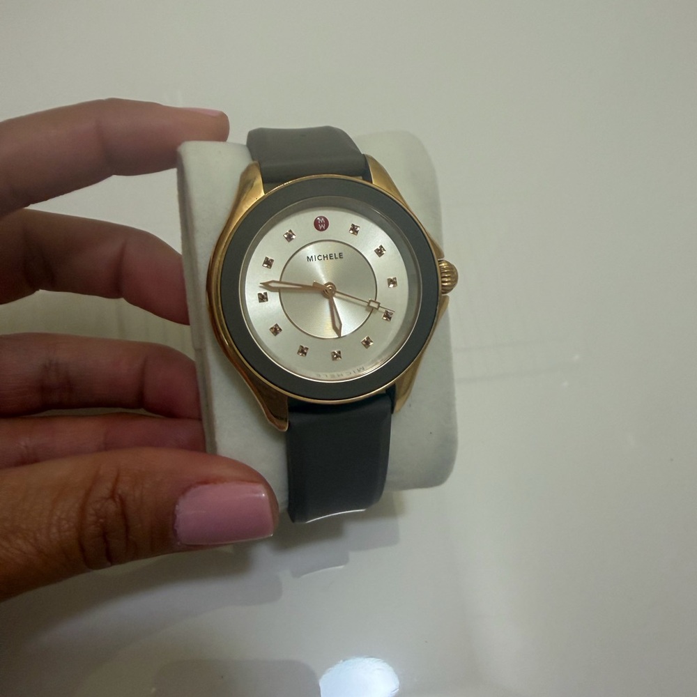 Michele Gold and Gray Women's Watch